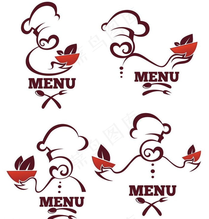餐厅logo图片eps,ai矢量模版下载