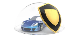 汽车保险金色盾牌图免抠png透明素材
