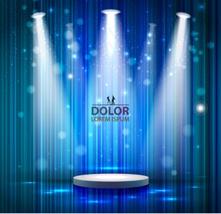 舞台灯光背景设计矢量素材-1