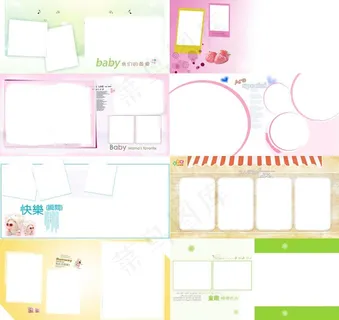 儿童相册设计模板图片