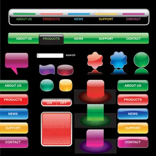 crystalstyle网页按钮矢...