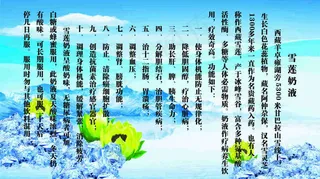 冰山雪莲海报免费下载