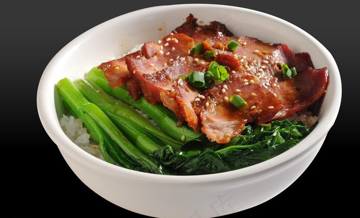 一品叉烧饭图片