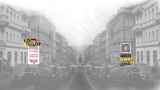 全屏店招全屏海报全屏固定背景图PS...