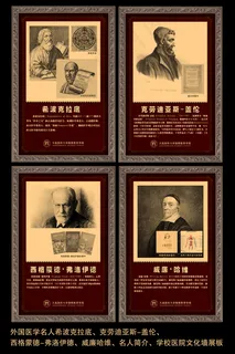 医学院校医学伟人简介展板