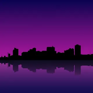 马尼拉湾的天际线