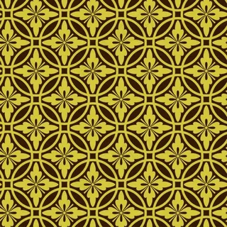 圆形花卉组合底纹