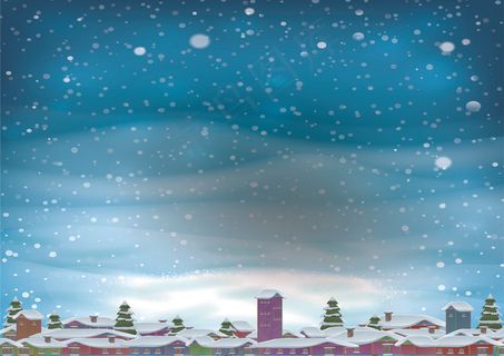 二十四节气大雪小报手抄报电子报模板