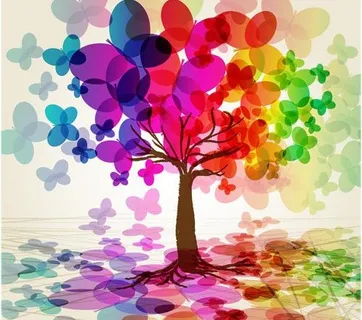 梦幻创意树矢量素材图片 梦幻创意树矢量素材图片