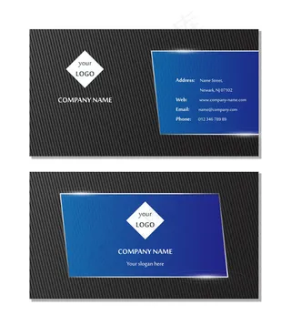 黑色条纹名片卡片