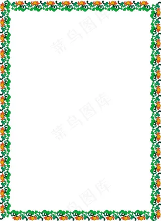 新奇花卉边框