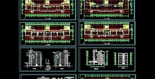 某市多层中学教学楼建筑施工图