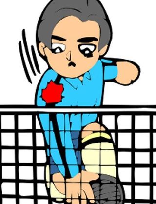 羽毛球 卡通运动人物图片