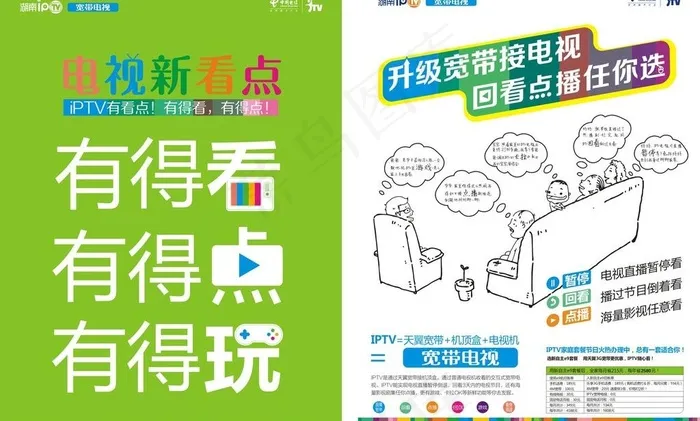 电信图片cdr矢量模版下载