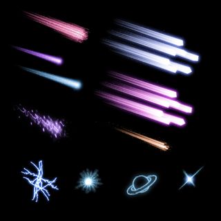 星光 光效 光晕 流星 光效素材