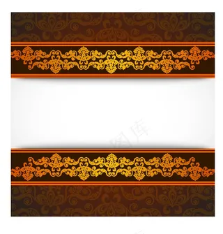 美丽的花卉装饰花边设计