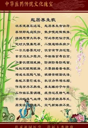 中华医药养生歌图片