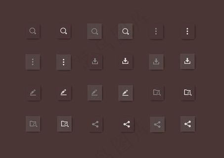 灰色系统设置类小图标