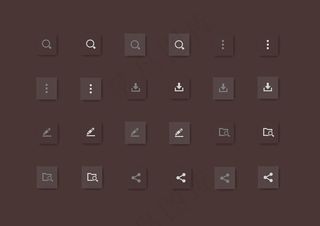 灰色系统设置类小图标