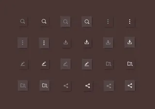 灰色系统设置类小图标