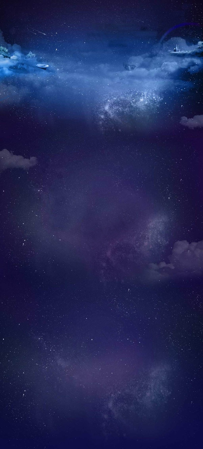 蓝色星空店铺模板背景psd模版下载