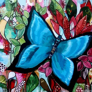 印花矢量图 艺术效果 水彩 昆虫 ...