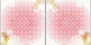 韩国矢量花纹移门门艺玻璃印花图片