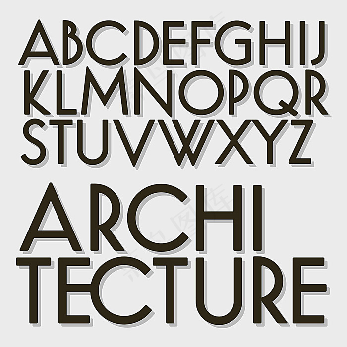 矢量字母字体设计eps,ai矢量模版下载