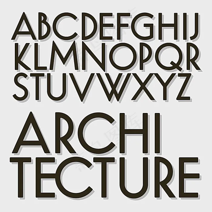 矢量字母字体设计eps,ai矢量模版下载