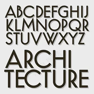 矢量字母字体设计 矢量字母字体设计