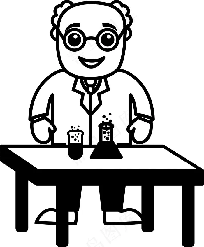 科学家的实验与化学处特征向量eps,ai矢量模版下载