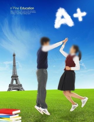 中学生学习教育海报图片