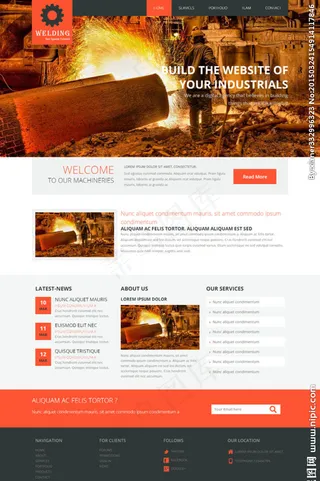 钢铁制造业公司网站图片