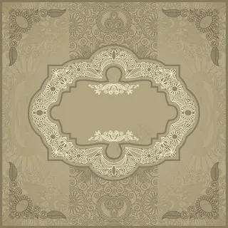 精美古典花纹底纹背景矢量素材