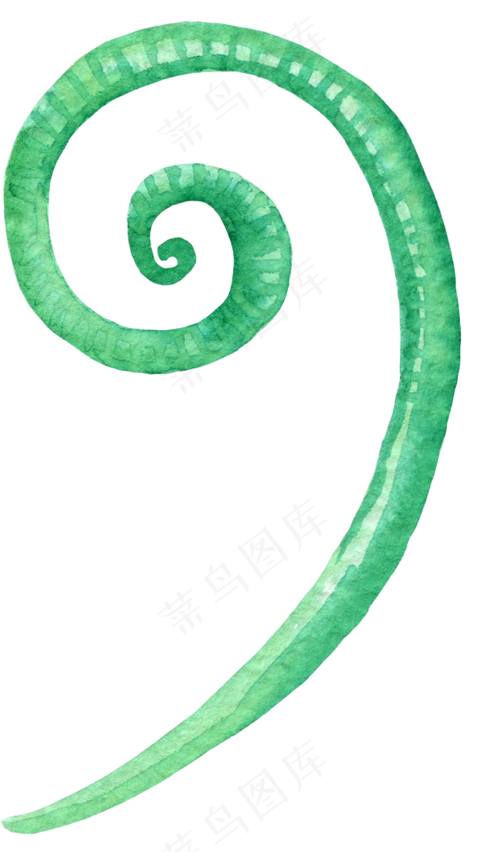 水彩绿色树叶茶叶PNG免扣合集