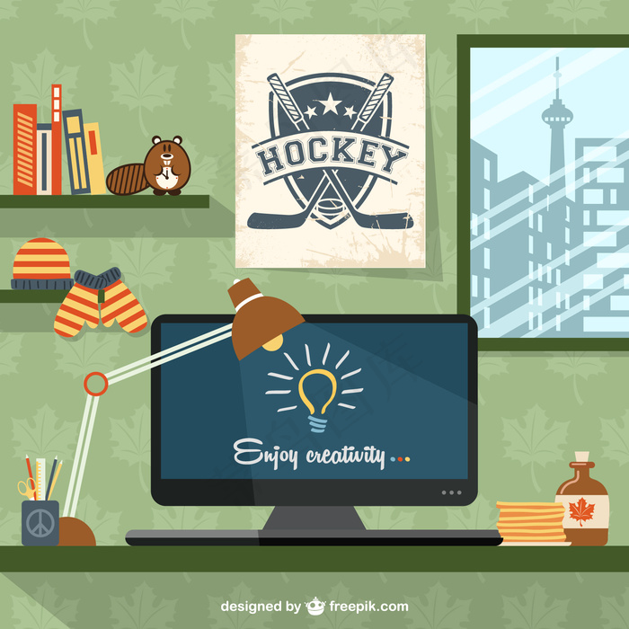 设计师的工作空间加拿大装饰