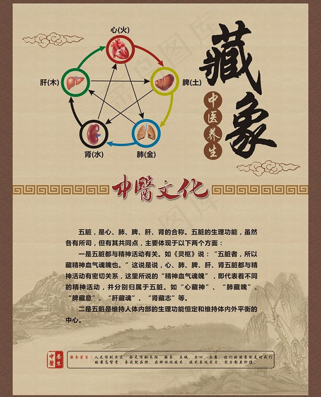 中医养生文化展板(650X850)cdr矢量模版下载