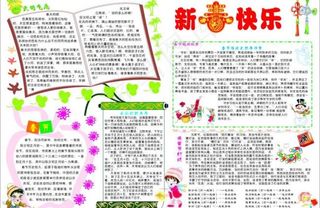 春节手抄报图片