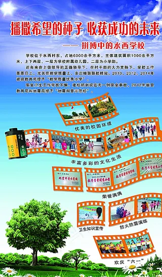 学校展板图片