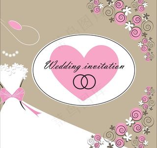 婚礼邀请卡图片