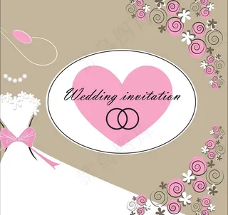 婚礼邀请卡图片
