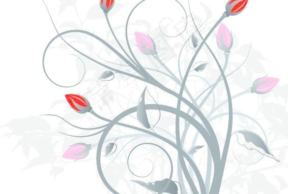 矢量花 花纹 花朵ai矢量模版下载