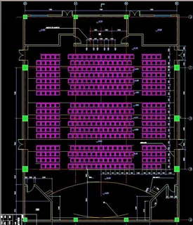 多功能厅平面布置详图