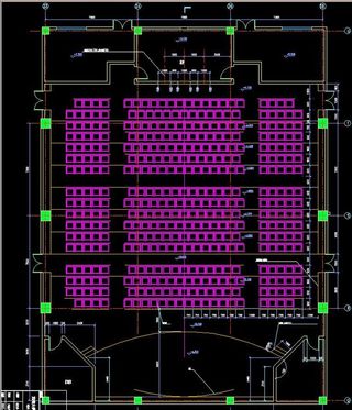 多功能厅平面布置详图