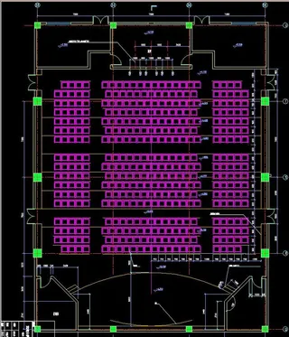 多功能厅平面布置详图