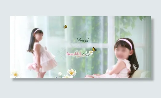 儿童摄影模板图片