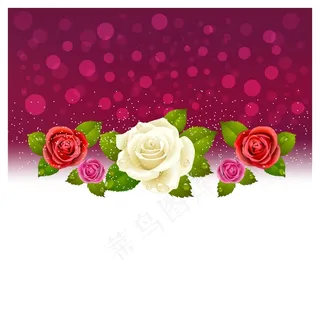 鲜花背景矢量图