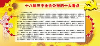 十八届三中全会展板设计图片