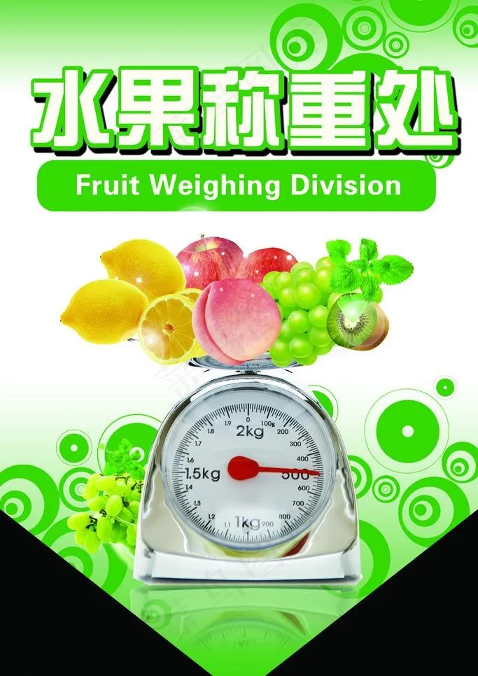 蔬菜称重处图片psd模版下载