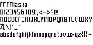 FFFAlaska 英文字体下载